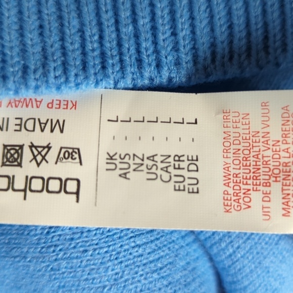 Boohoo NWT Slash Neck Knitted Tracksuit (Top Only) - Picture 11 of 12